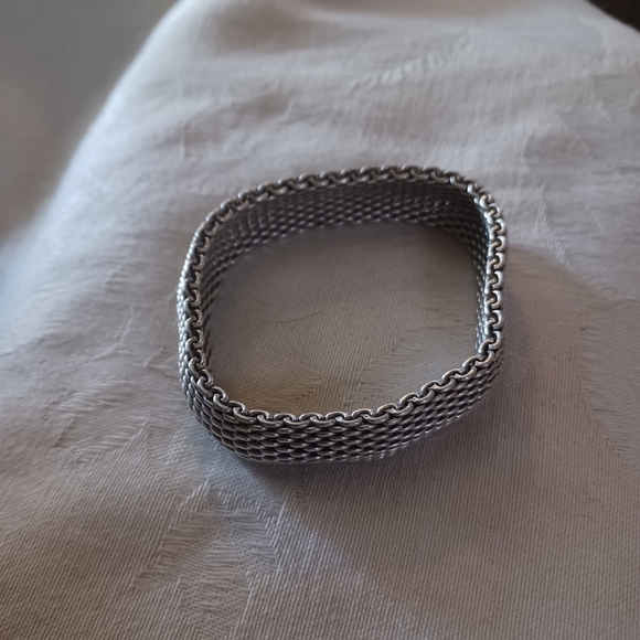Tiffany & Co Somerset Mesh Bracelet, SS - Picture 3 of 11